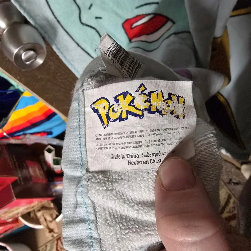 Pokemon Beach Towel Pikachu Eevee Gengar Charmander Blue Cotton 2018 Nintendo